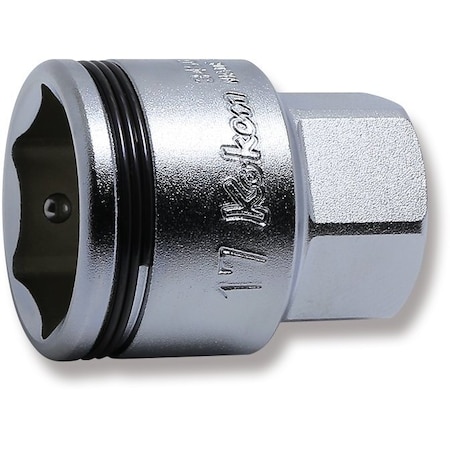 Ko-Ken Socket 17mm Nut Grip 29mm Outer Hex 17mm 3/8 Sq. Drive 3450MH-17